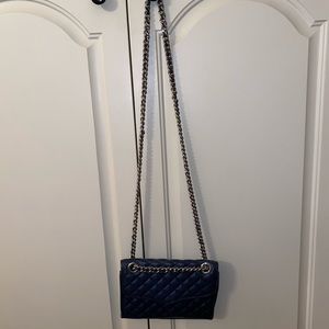 Rebecca Minkoff quilted crossbody purse Navy